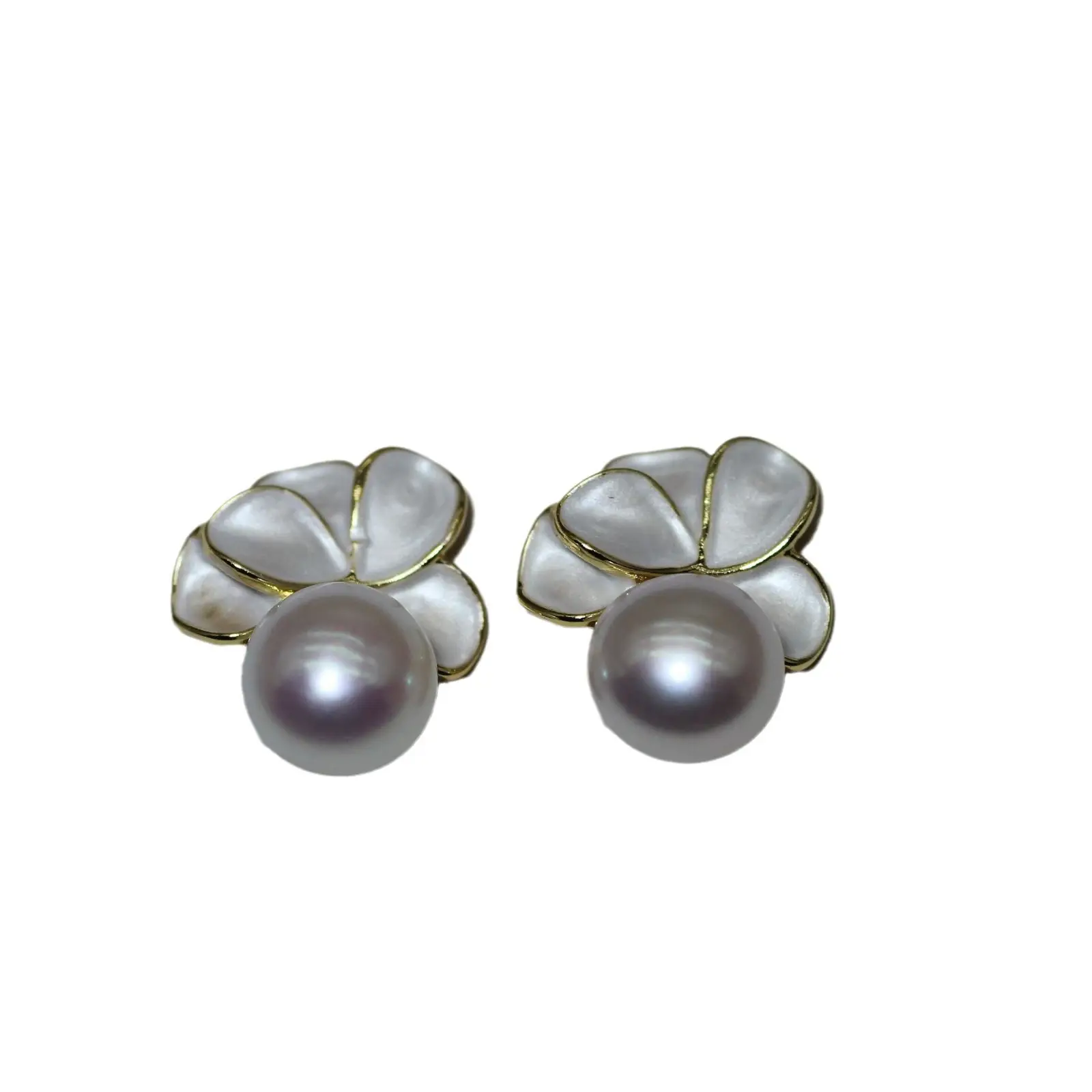 Silver Flower Pearl Earrings 2024 New Fashion - Image 6