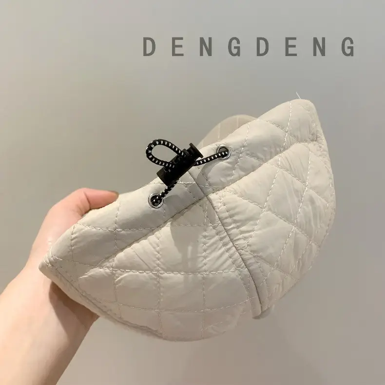 Baby Warm Quilted Cap with M Logo Autumn Winter — feature 7