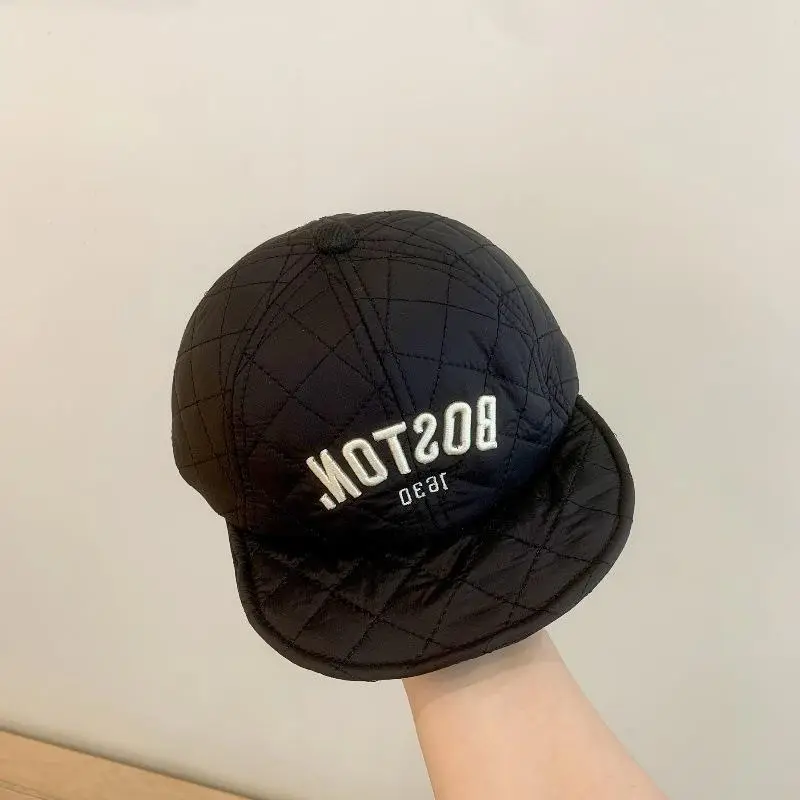 Baby Warm Peaked Cap Winter Windproof Black - Image 7