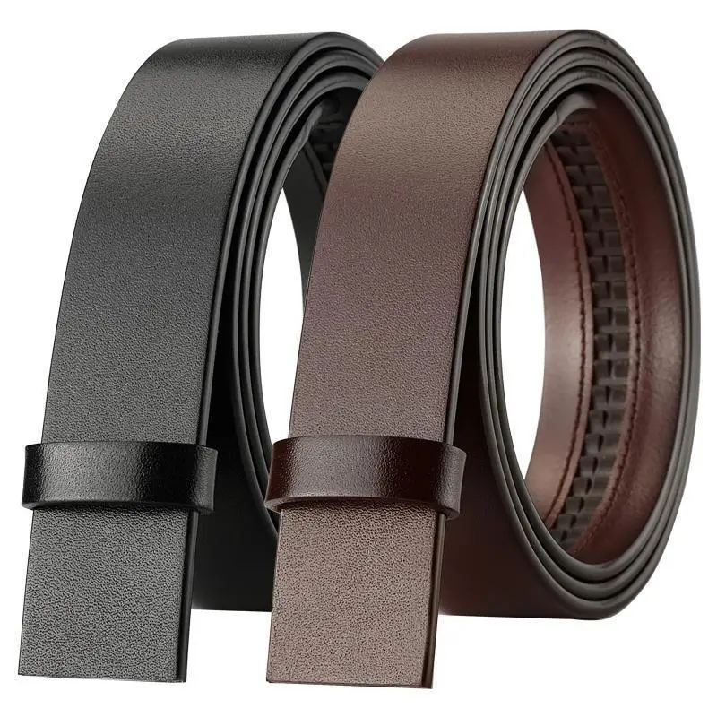 Black Vintage Leather Belt with Buckle - Image 6
