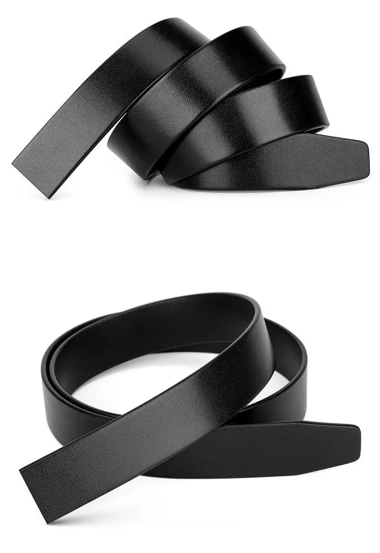 Black Vintage Leather Belt with Buckle — feature 16
