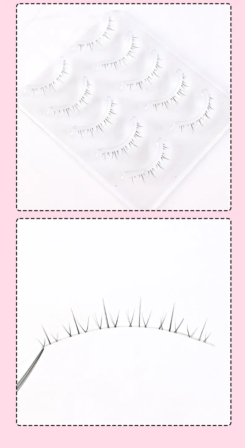 Small Flame Under Eyelash Mother Raw Cartoon Cos Transparent Stem Can Be Segmented Natural Whole Bride Makeup Fairy Under Eyelash — feature 10