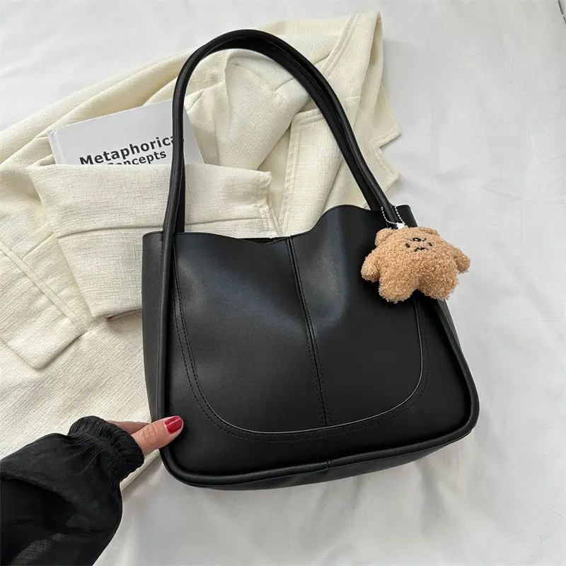 Retro Textured Shoulder Bag Women 2023 Winter Fall - Image 5