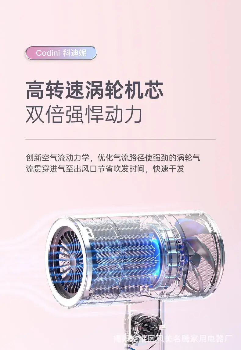 Foldable High-Power Hair Dryer for Home Salon Use — feature 12