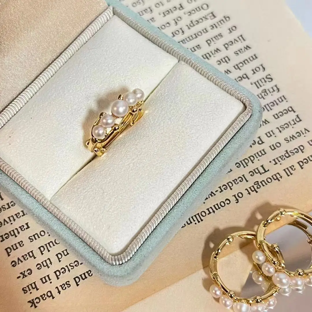 3-5mm Natural Pearl Ring for Women - Image 4