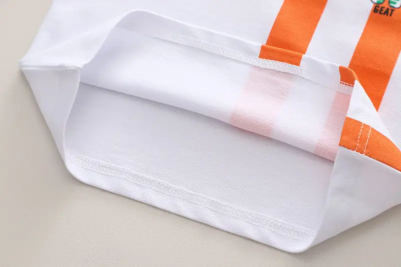 0-5Yr Boys Shorts Suit White Orange Denim Shorts — feature 10