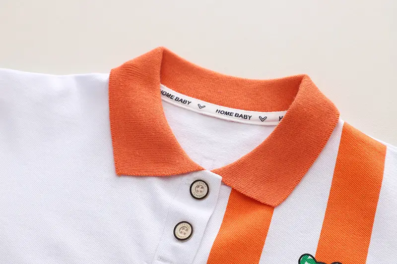 0-5Yr Boys Shorts Suit White Orange Denim Shorts — feature 6