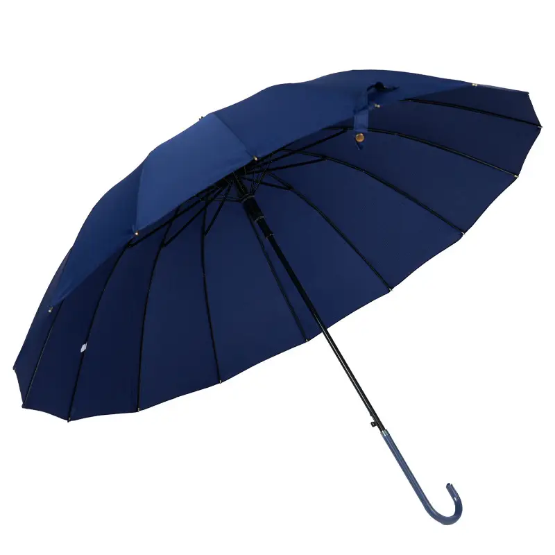Japanese Style Long Handle Umbrella with Fresh Leather Handle - Image 11