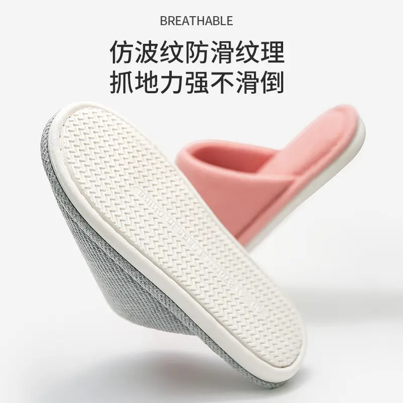 Cotton Slipper for Men Women Autumn Winter Non-Slip Home Pair - Image 9