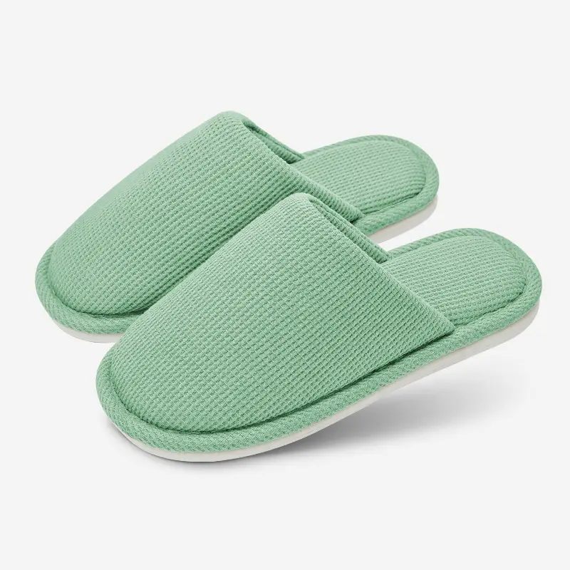 Cotton Slipper for Men Women Autumn Winter Non-Slip Home Pair - Image 2