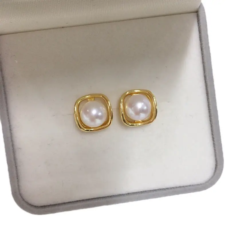 Natural Pearl Earrings for Women 18K Gold Filled - Image 7