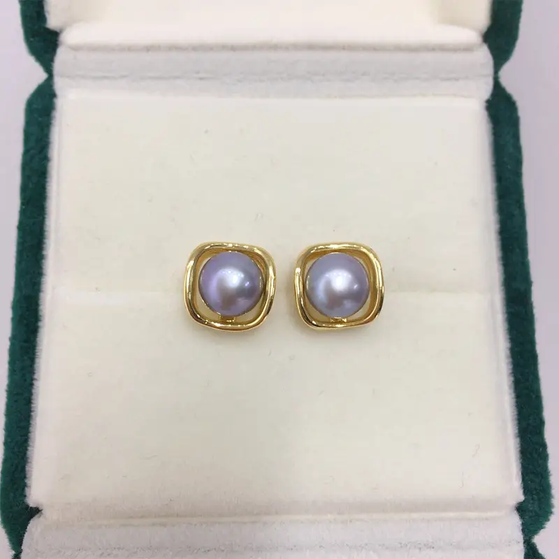 Natural Pearl Earrings for Women 18K Gold Filled - Image 2