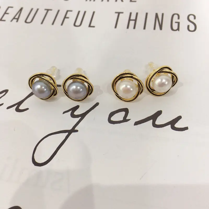 Natural Pearl Earrings for Women 18K Gold Filled — feature 11