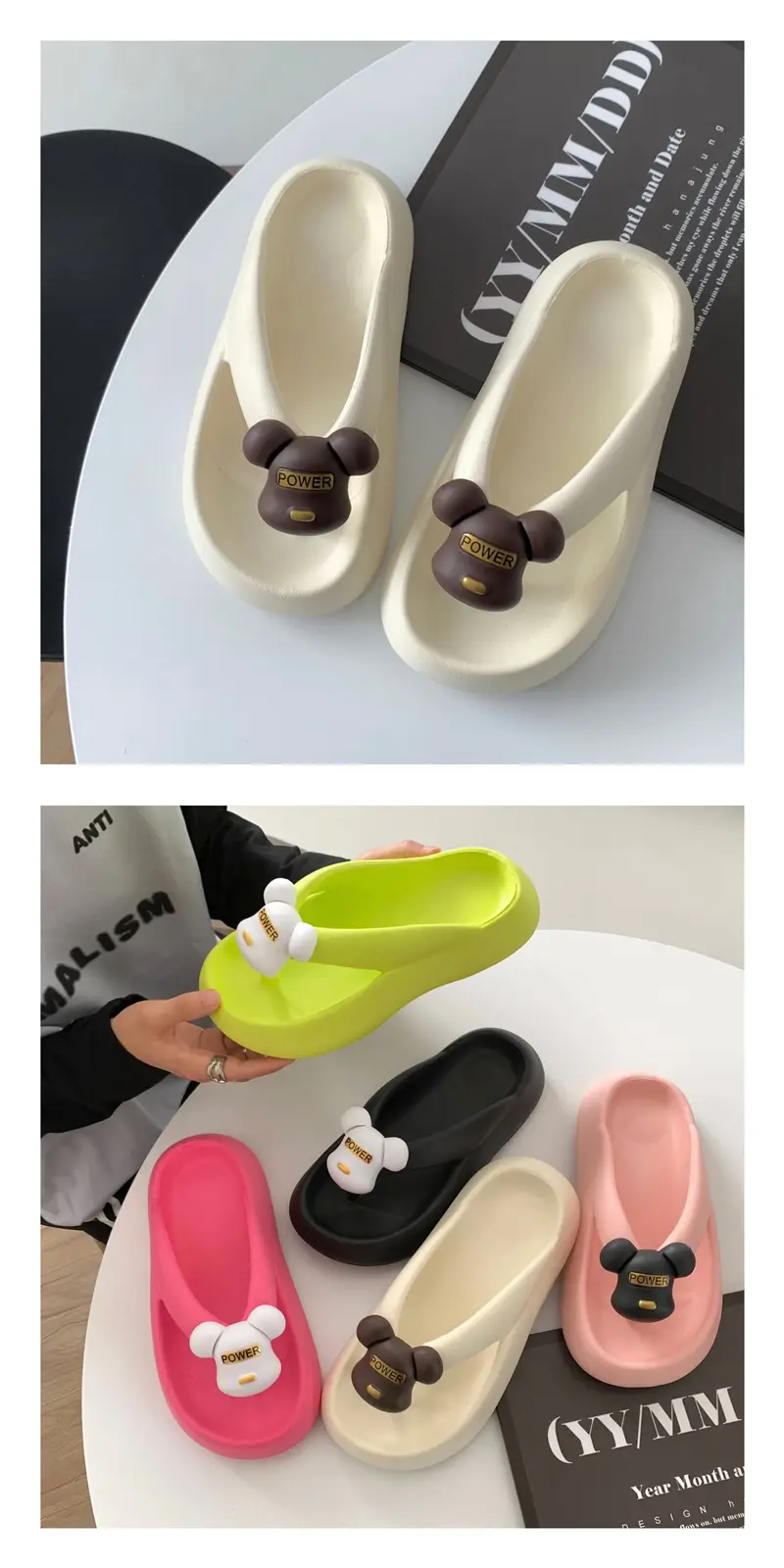 2025 Summer Soft Pink Volcano Sandals for Women — feature 8