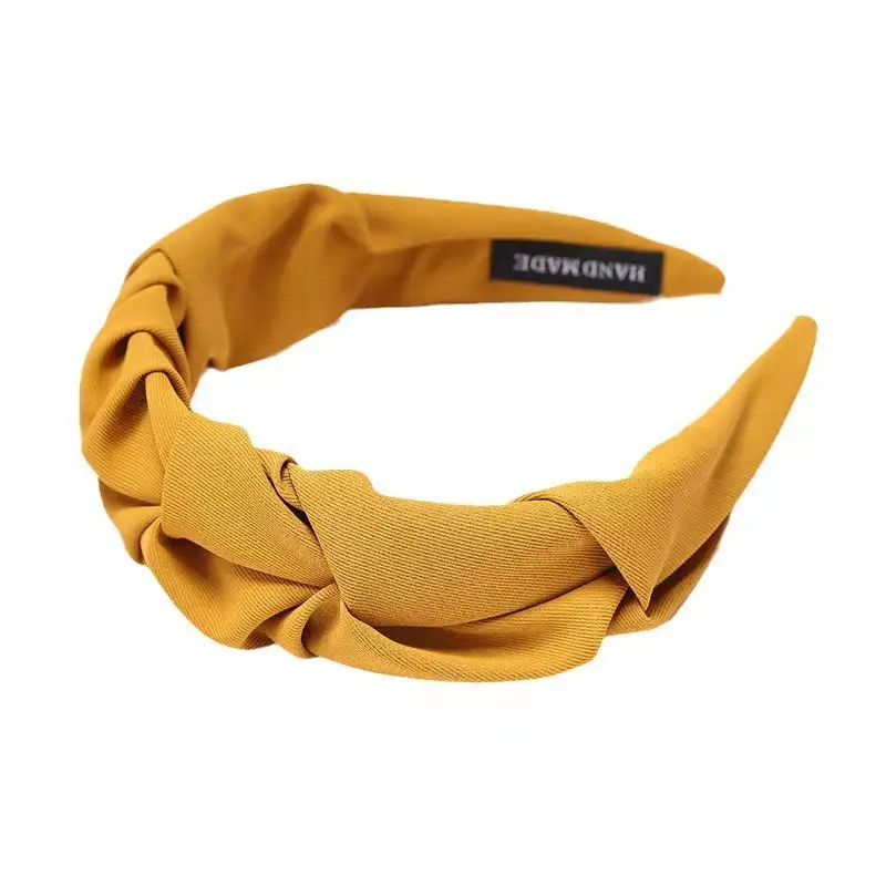 Red Pleated Wide Edge Hairpin Headband - Image 15