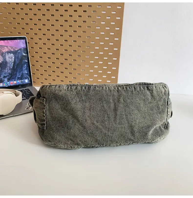 Women's Purple Crossbody Denim Bag Retro Style — feature 36