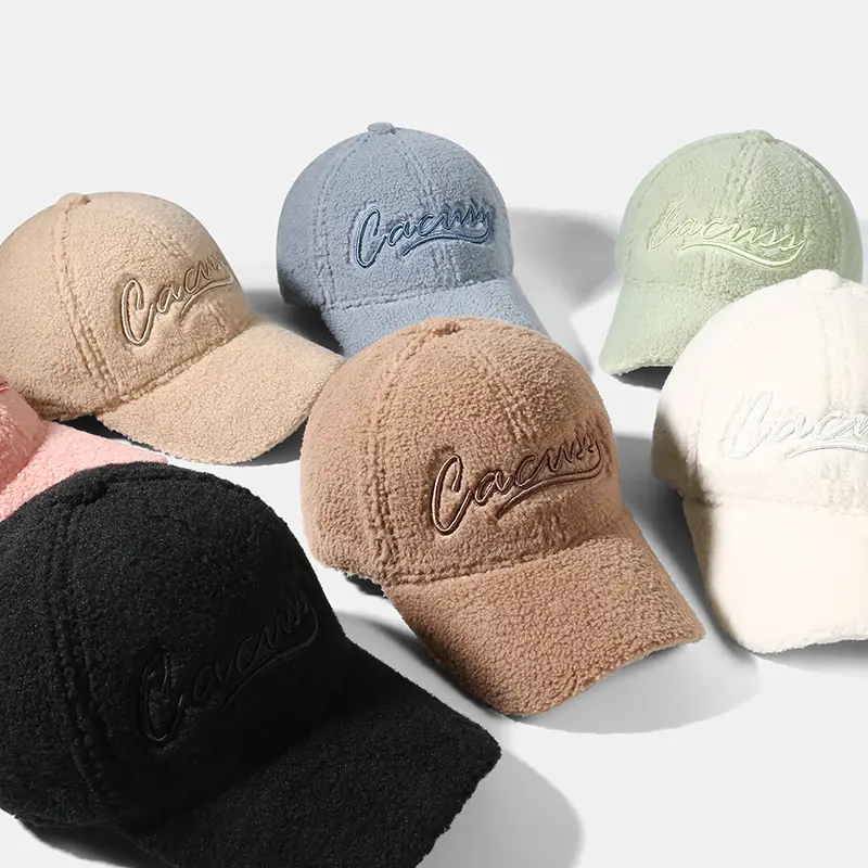 Warm Velvet Peaked Cap for Men with Embroidery - Image 8