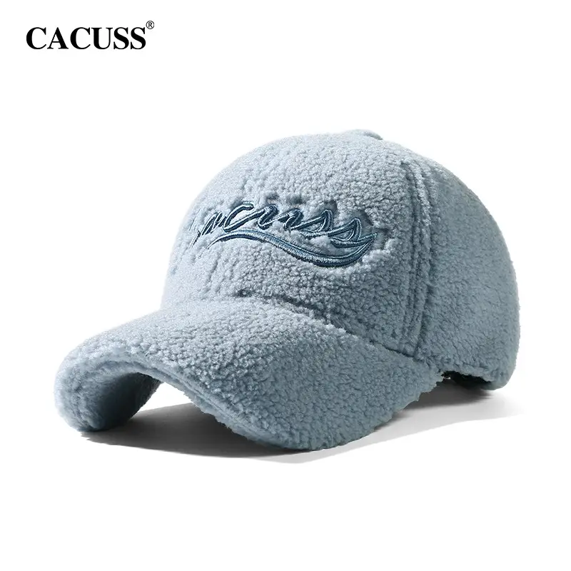 Warm Velvet Peaked Cap for Men with Embroidery - Image 4