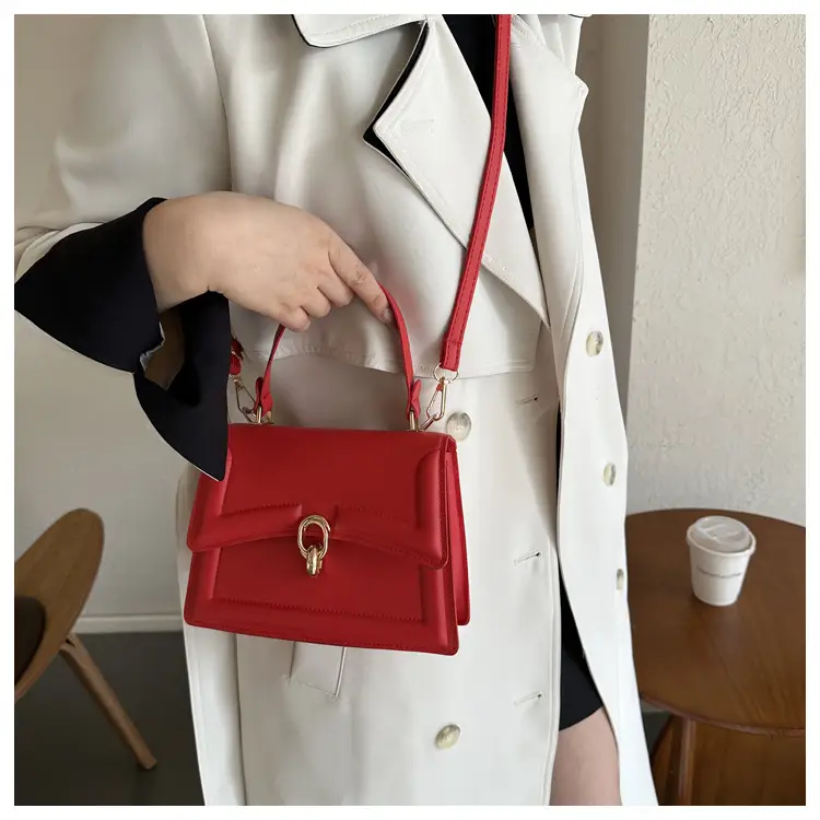 Red Women's Shoulder Messenger Bag 2023 Winter — feature 10