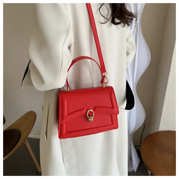 Red Women's Shoulder Messenger Bag 2023 Winter — feature 9
