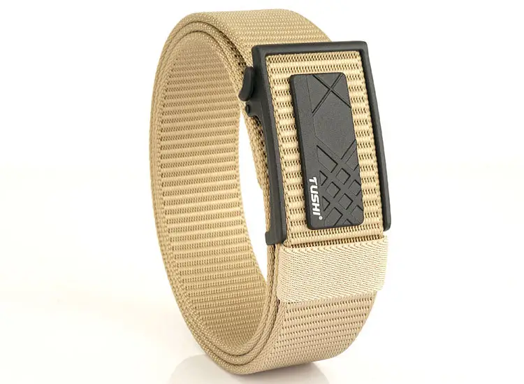 Men's Navy Blue Toothless Automatic Buckle Belt 3.8cm — feature 20