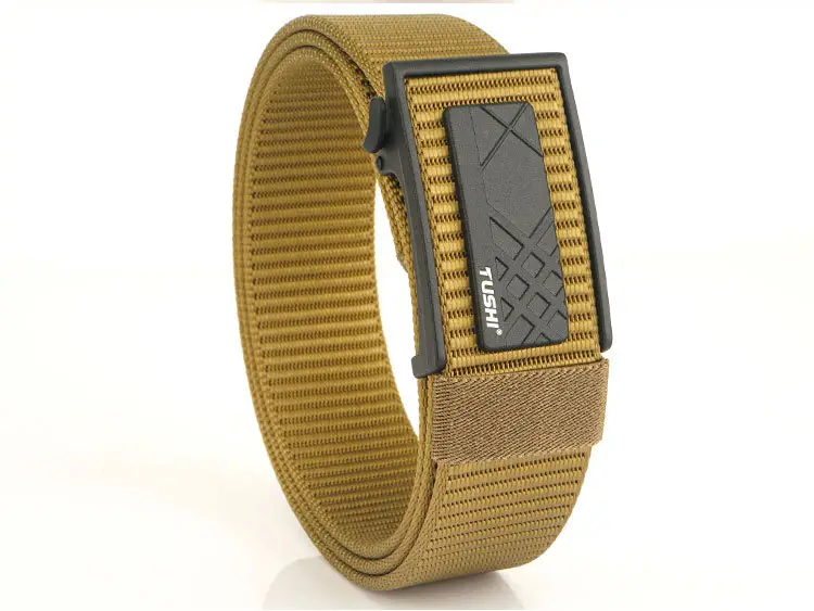 Men's Navy Blue Toothless Automatic Buckle Belt 3.8cm — feature 21