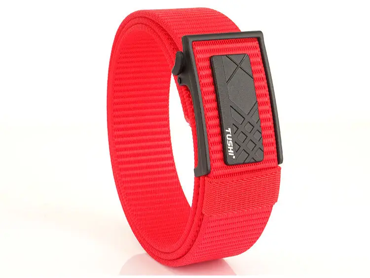 Men's Navy Blue Toothless Automatic Buckle Belt 3.8cm — feature 22