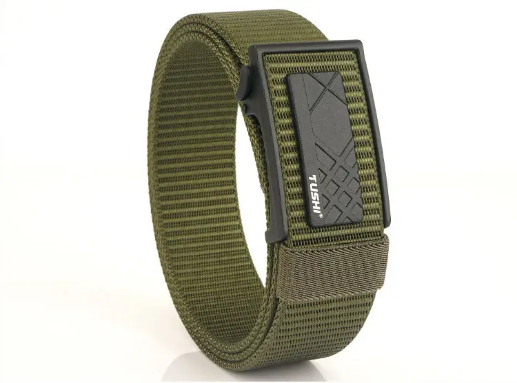 Men's Navy Blue Toothless Automatic Buckle Belt 3.8cm — feature 23