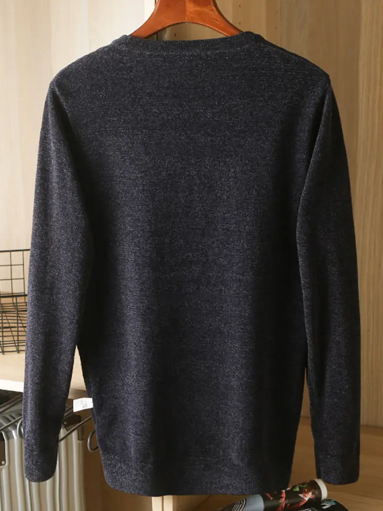 Men's Winter Chenille Sweater with MY127 Logo - Image 7