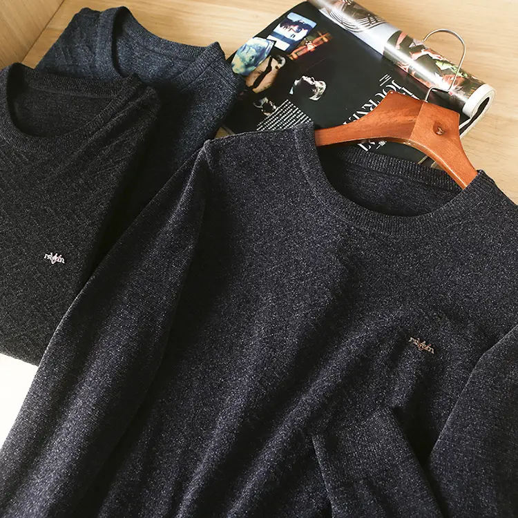 Men's Winter Chenille Sweater with MY127 Logo — feature 17