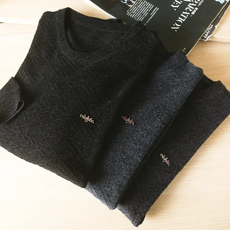 Men's Winter Chenille Sweater with MY127 Logo — feature 8