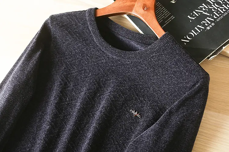 Men's Winter Chenille Sweater with MY127 Logo — feature 9