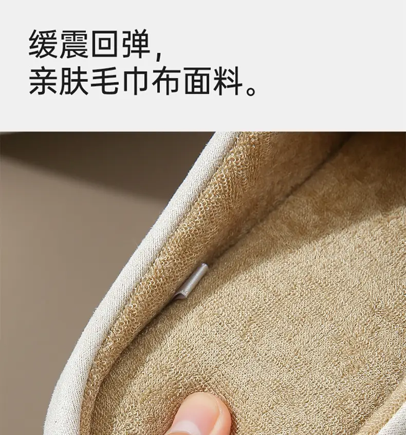 [in stock] Spring and Autumn home silent cotton slippers men and women soft bottom indoor simple couple wooden floor silent Japanese and Korean — feature 4