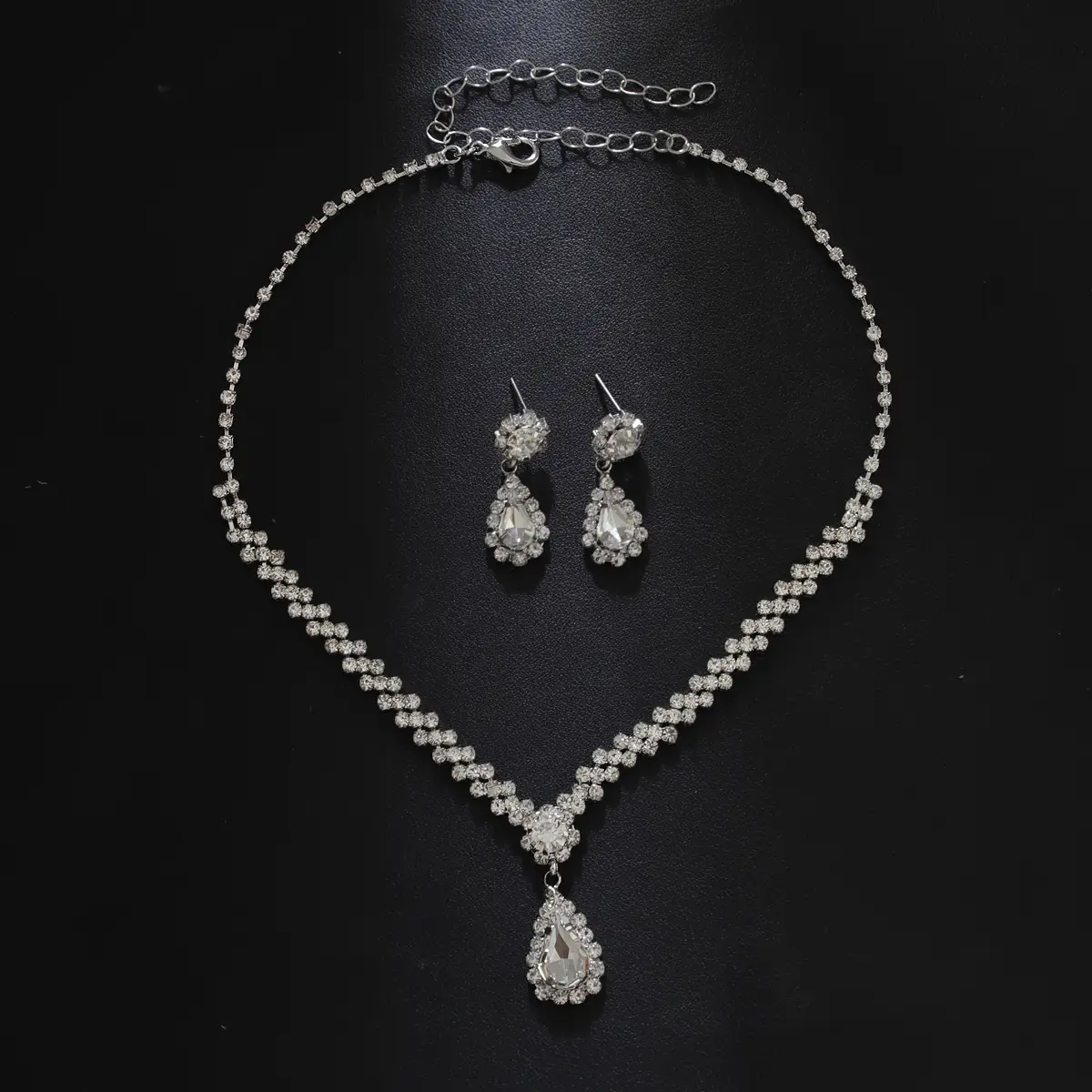 Diamond Tassel Earrings Two-Piece Set for Women - Image 7