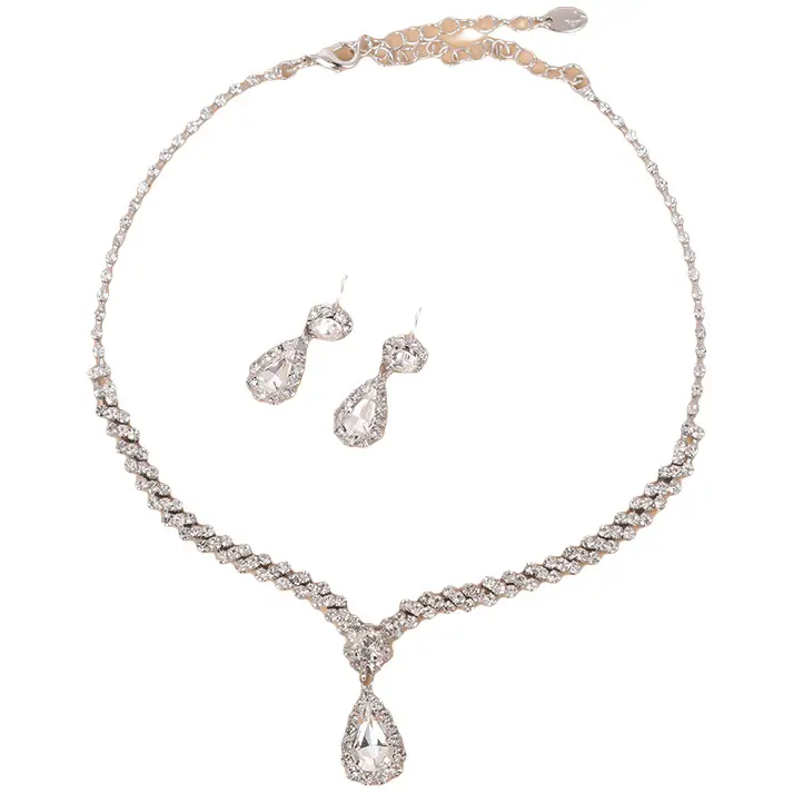 Diamond Tassel Earrings Two-Piece Set for Women - Image 8
