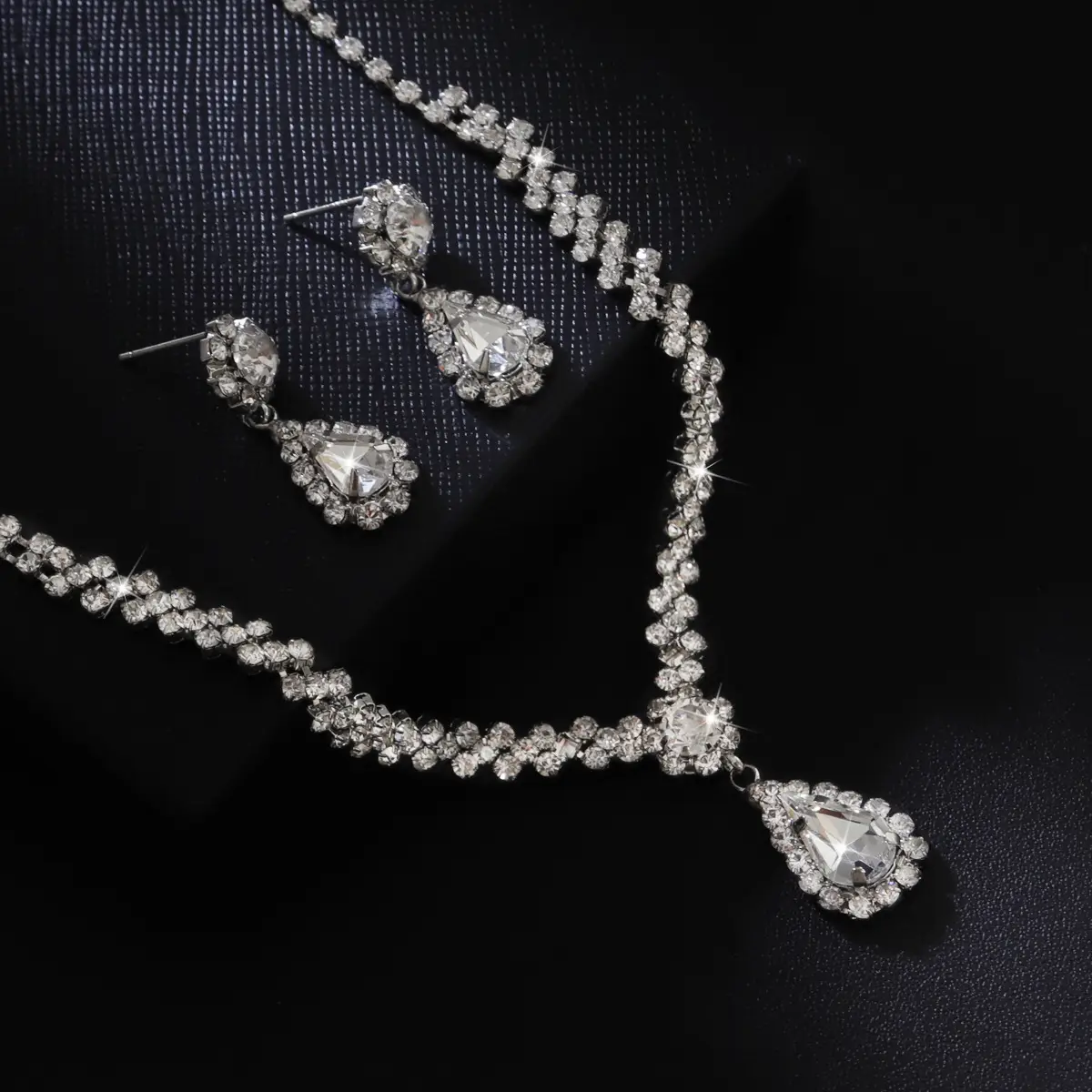 Diamond Tassel Earrings Two-Piece Set for Women — feature 7