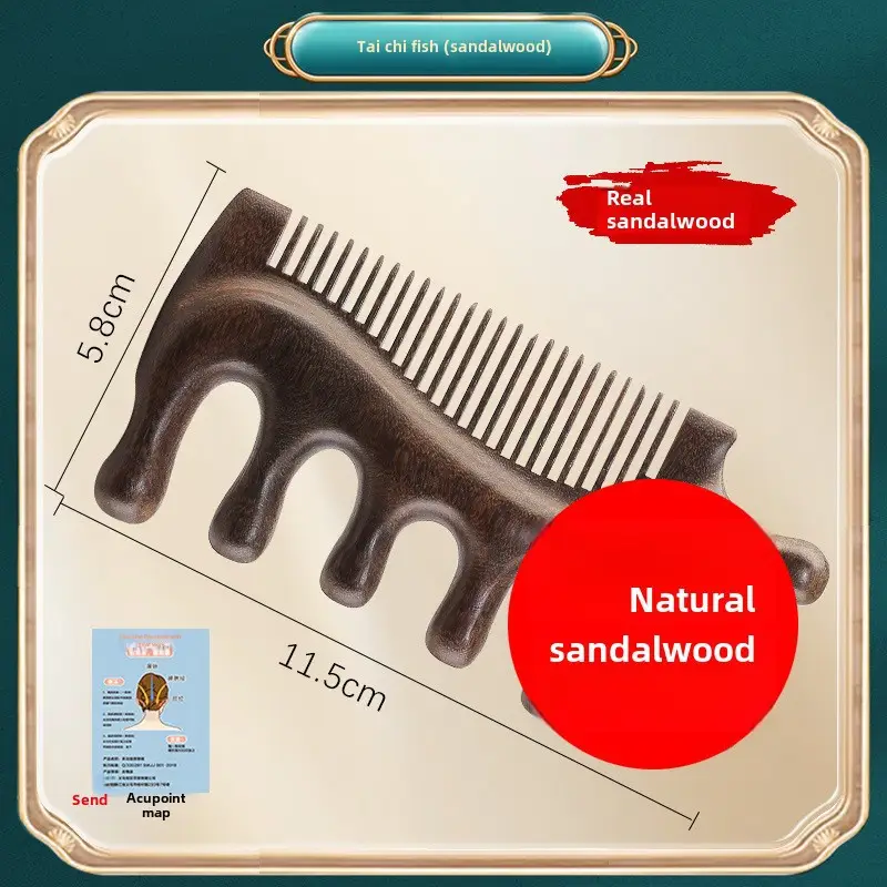 Sandalwood Eye Massager Comb for Eye Week Protection - Image 18