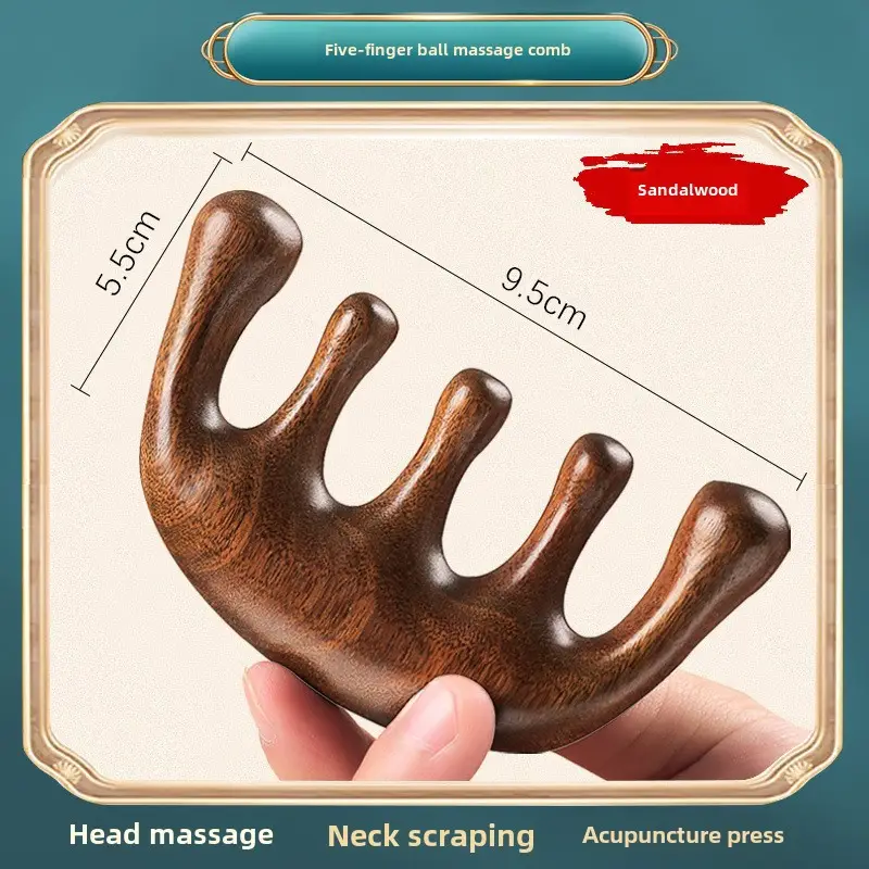 Sandalwood Eye Massager Comb for Eye Week Protection - Image 47