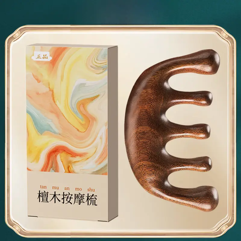 Sandalwood Eye Massager Comb for Eye Week Protection - Image 48