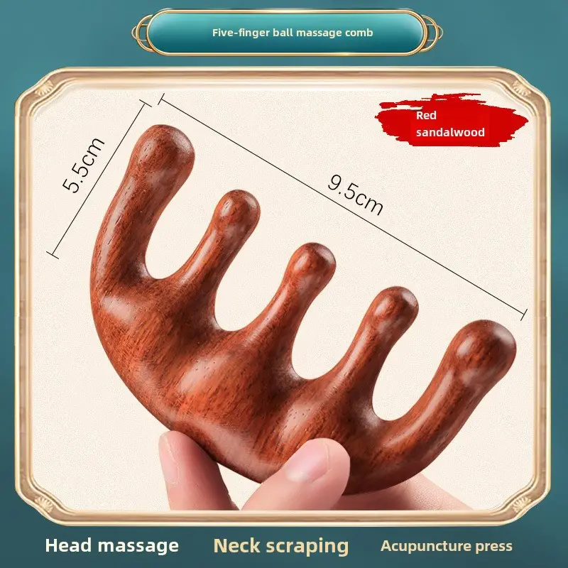 Sandalwood Eye Massager Comb for Eye Week Protection - Image 49