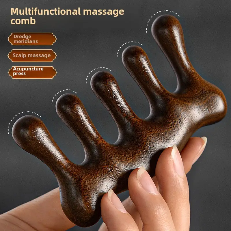 Sandalwood Eye Massager Comb for Eye Week Protection - Image 54