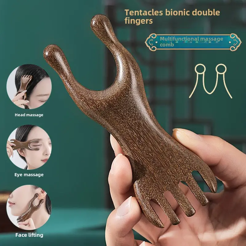 Sandalwood Eye Massager Comb for Eye Week Protection - Image 60