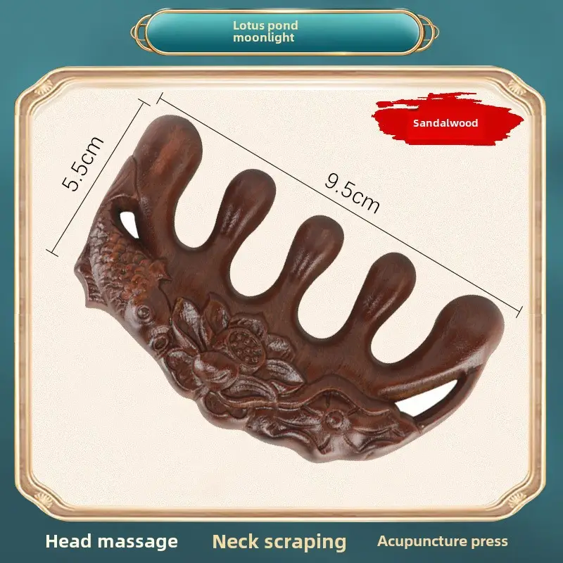 Sandalwood Eye Massager Comb for Eye Week Protection - Image 61
