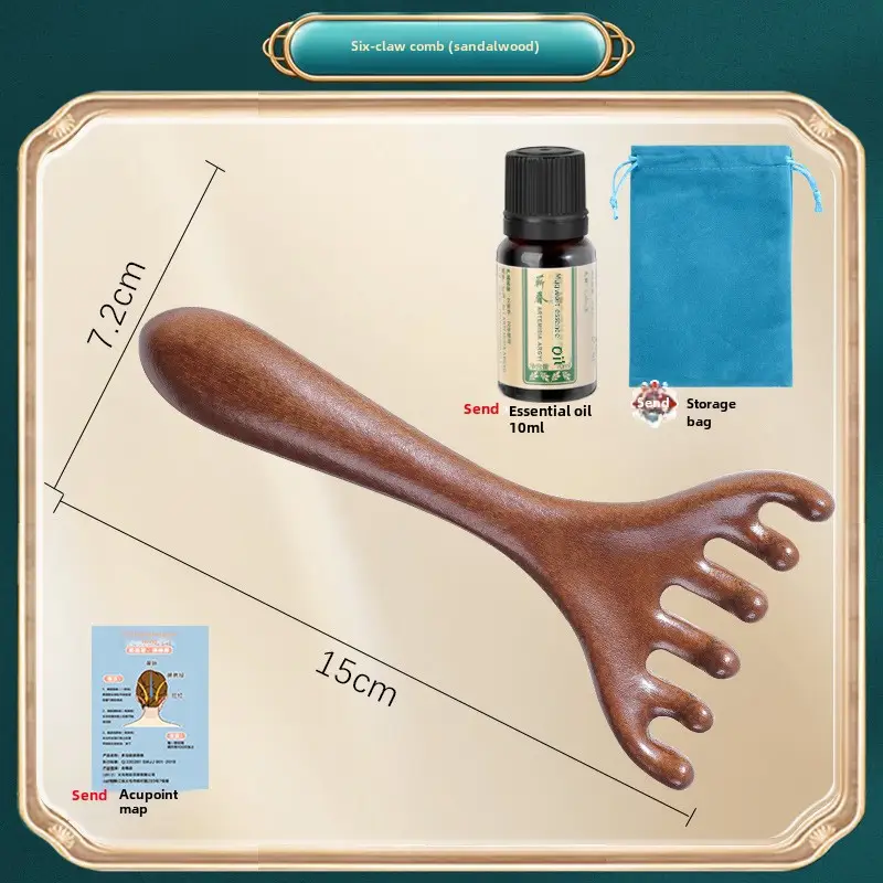 Sandalwood Eye Massager Comb for Eye Week Protection - Image 70