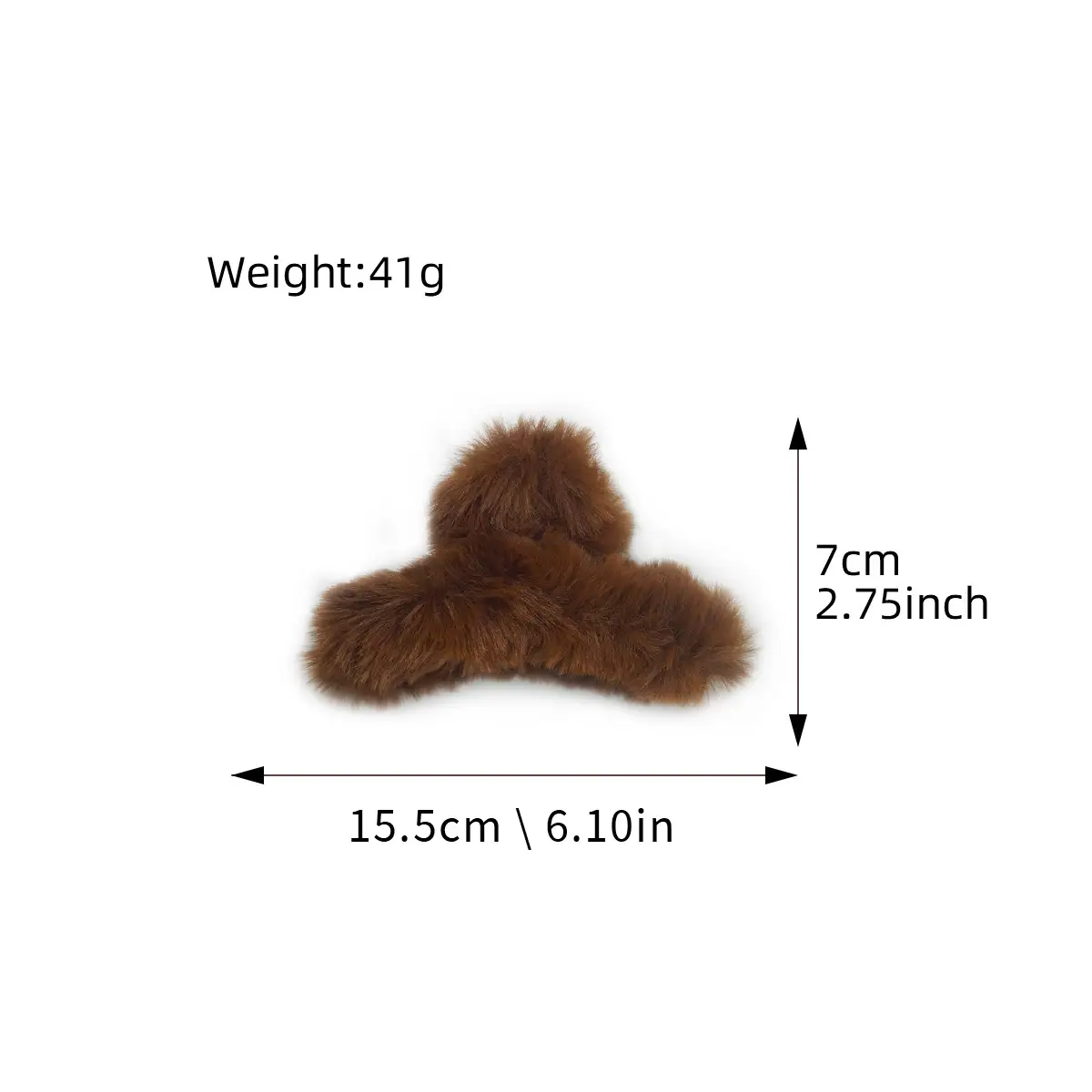 Autumn Winter Plush Hair Grab Clips Extra Large - Image 9