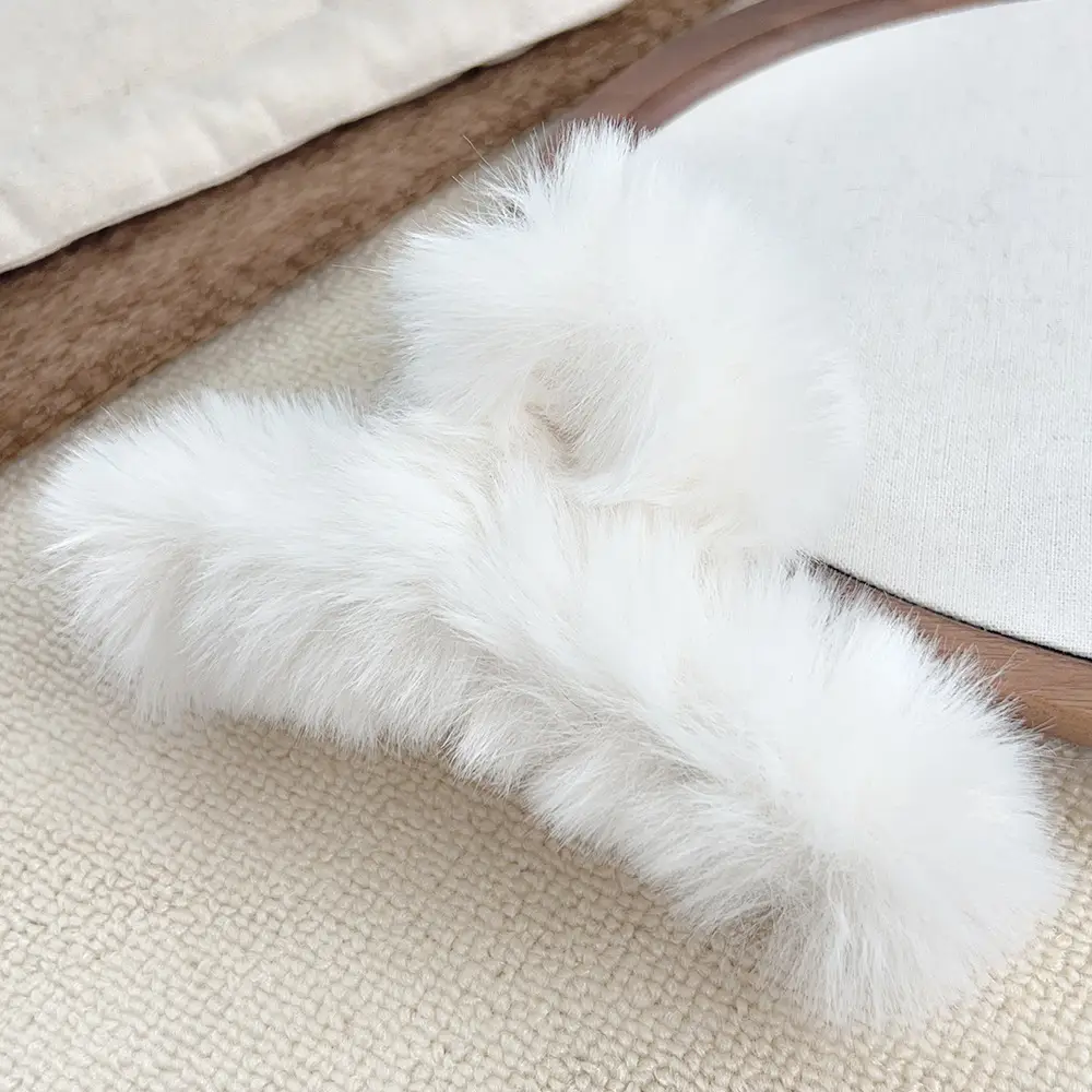 Autumn Winter Plush Hair Grab Clips Extra Large - Image 3