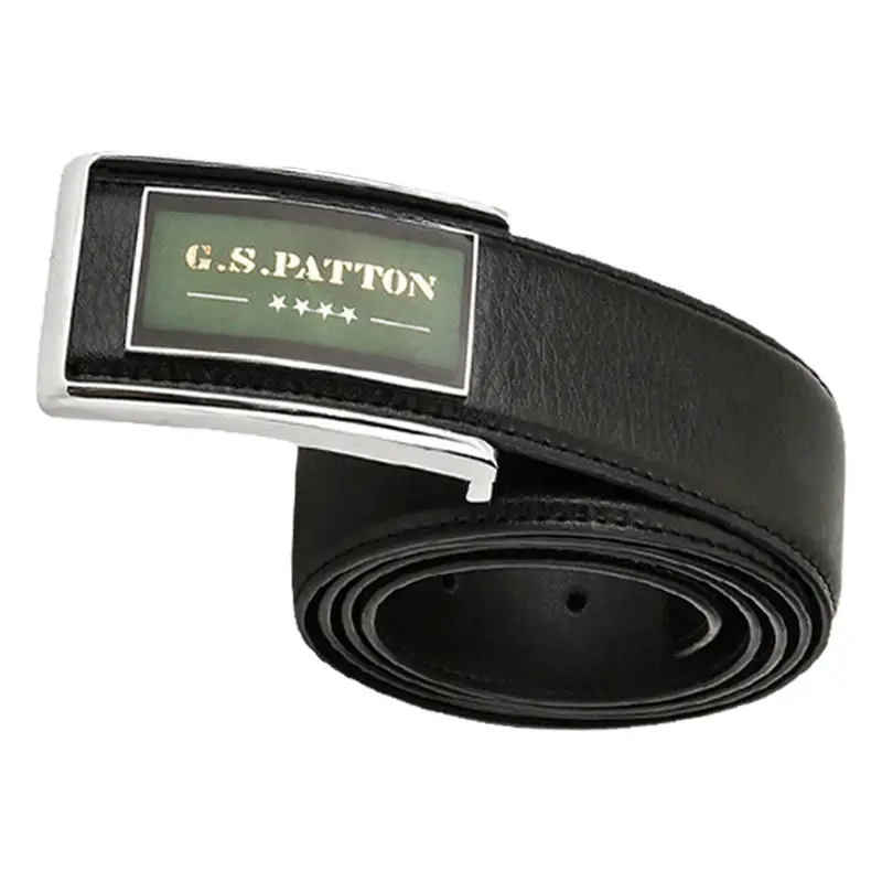 Men's Real Belt 38W Punching Screw World Buckle Gift Box - Image 6