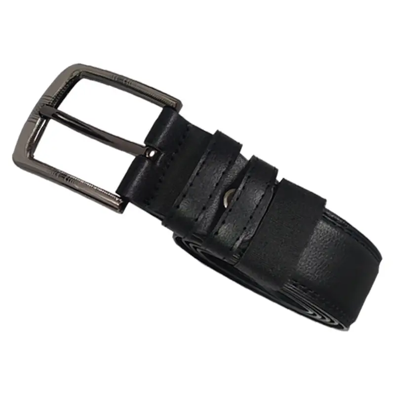 Men's Real Belt 38W Punching Screw World Buckle Gift Box - Image 7