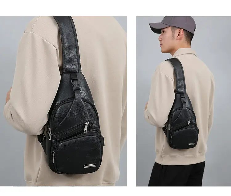 Black Crossbody Bag for Men Winter Casual — feature 16