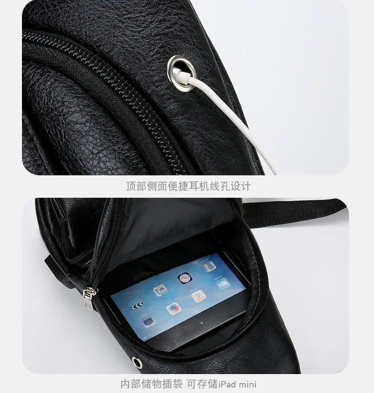 Black Crossbody Bag for Men Winter Casual — feature 20